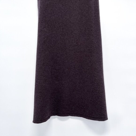 Zara Knit Limited Edition Wool Yak Sweater Knit Midi Maxi Skirt A Line Purple - Picture 8 of 9